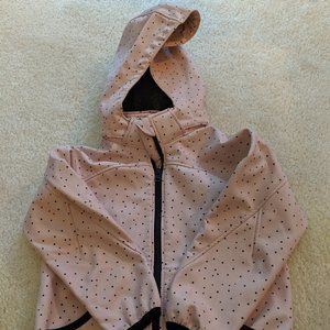 H&M girls waterproof polka dotted jacket